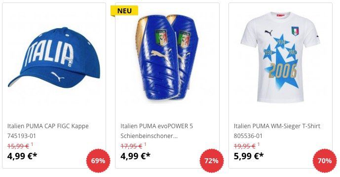 Italien Sale bei SportSpar   z.B. Langarm Trikot ab 13,99€