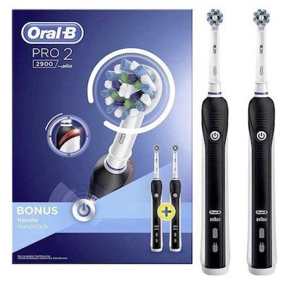 2er Pack Oral B Pro 2 2900 Cross Action Zahnbürste für 65€ (statt 76€)