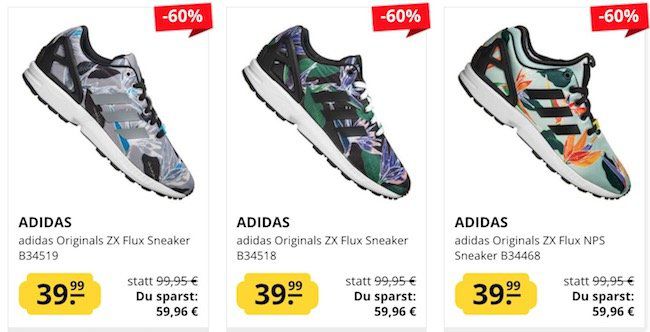 adidas ZX Flux Sneaker für je 43,94€ (statt 65€)