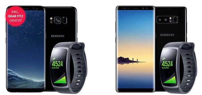 Sparhandy Crazy Christmas Countdown: gratis Gear Fit 2 zu jedem Samsung Galaxy S8 oder Note 8