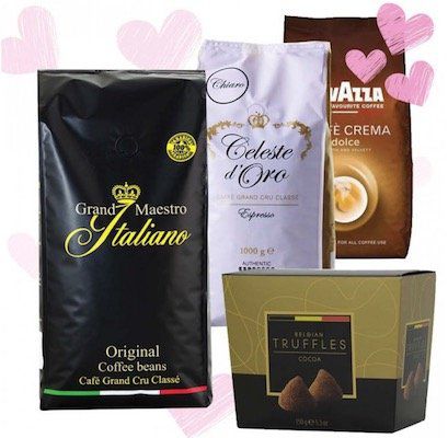 3kg Kaffeebohnen + 150g belgische Trüffelschokolade für 35,94€