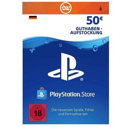 50€ Sony PlayStation Network Card für 42€ (statt 46€)