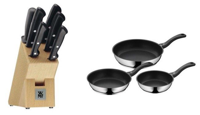 WMF Sale auf eBay + 20% Gutschein + ggf. weitere 10% ab 3 Artikeln + VSK frei   z.B. WMF Topf Set Astoria 5 teilig für 99,95€ (statt 145€)