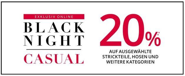 Bis 10 Uhr: Peek & Cloppenburg* 20% Rabatt auf Strick   u. Sweater Oberteile, Hosen und mehr