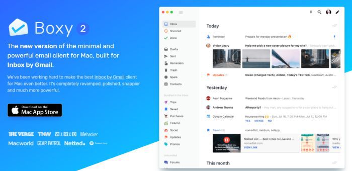 Boxy for Inbox by Gmail (MacOS) gratis statt 6,99€