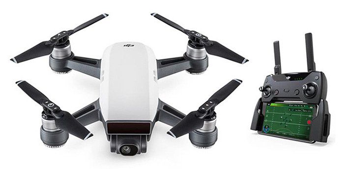 Dji Spark Drohne + Fernbedienung (Gestensteuerung, 12 MP, Rückkehrfunktion) für 443,75€ (statt 550€)