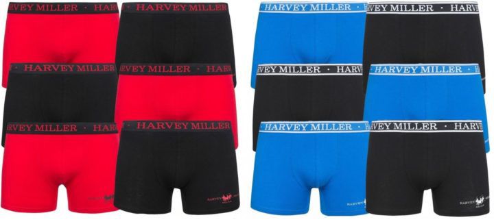 6er Pack Harvey Miller Boxershorts für 22,99€