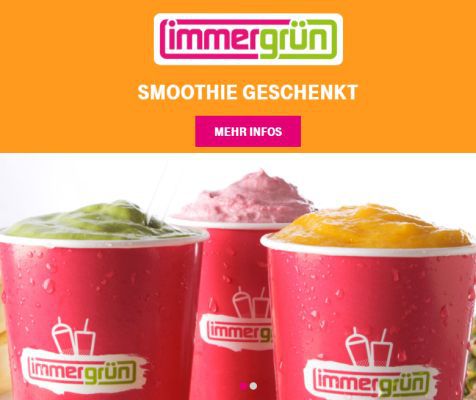 Nur für Telekom Kunden: Immergrün Smoothie geschenkt