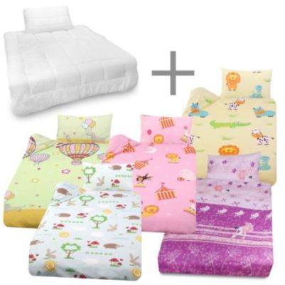 JULIDO Kinder Bettwäsche + Bettdecke + Kissen 135x100/40x60cm für nur 16,95€