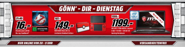 Heisenberg Shirts für 12€   Nintendoo XL Poke Edition für 149€ uvm. im Media Markt Dienstag Sale