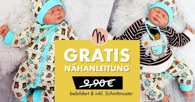 Ebook mit Schnittmustern für Babykleidung „FancyFirstYear“ gratis + Gutschein on top