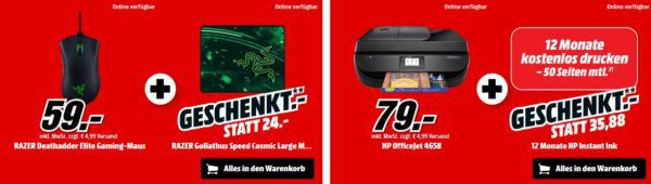 Knaller! Media Markt Geschenk Aktion: 1 Artikel kaufen und einer Gratis!