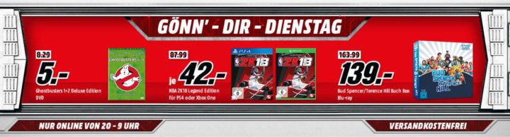 NBA 2K18 Game für PS4 o. XBoxe one 42€ uvm. im Media Markt Dienstag Sale