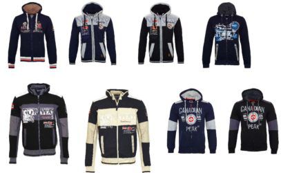 Geographical Norway Canadian Peak   Herren Jacken, Pullover und Sweater div. Modelle für je 28,99€