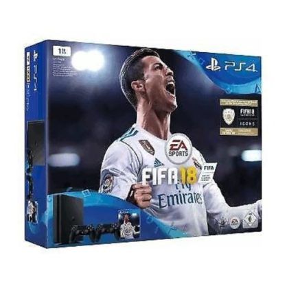 PlayStation 4 slim 1TB + Fifa 18 inkl. 2 DualShock 4 V2 Controller ab 309,90€