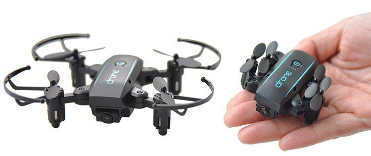 Linxtech IN1601   2.4G faltbarer FPV Quadcopter mit Wifi, 720P Cam, Headless Mode & Fernbedienung für 24,93€