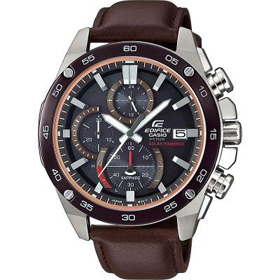 Casio Edifice (EFS S500BL 1AVUEF)   solarbetriebene Analoguhr mit Echtlederarmband für 104,95€ (statt 167€)