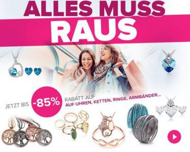 Silvity: Schmuck Ausverkauf mit 85% Rabatt   günstiger Schmuck ab 1,60€ + VSK + 3€ Gutschein ab 10€