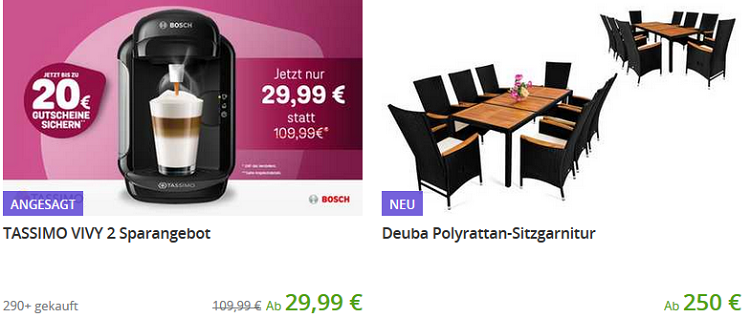 3 x 10% Rabatt auf Produkt Deals bei Groupon bis Mitternacht