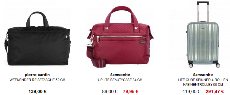 Koffer Arena Sale + 13% Gutschein   z.B. Samsonite Spark SNG ECO Spinner Trolley für 155,15€ (statt 179€)