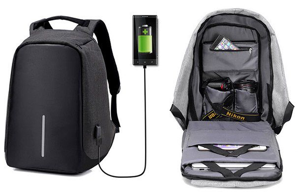 Outdoor  und Laptoprucksack mit USB & vielen Verstauungsmöglichkeiten für 11,18€