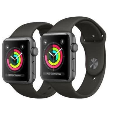 Geht jetzt! Apple Watch Series 3 GPS  42mm für 299,99€   Retouregerät (statt 350€)