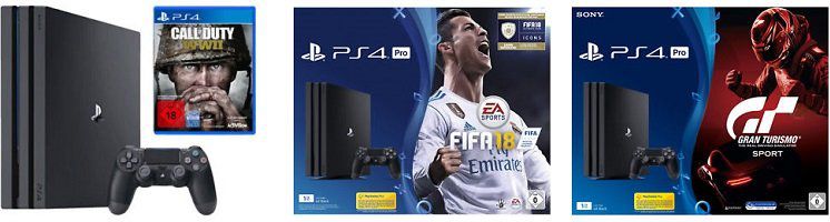 Playstation 4 Pro 1 TB verschiedene Bundles ab 319€