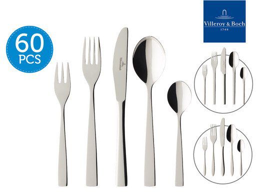 Verschiedene Villeroy & Boch Bestecksets für je 105,90€   z.B. 60 teiliges Tools Set für 105,90€ (statt 169€)