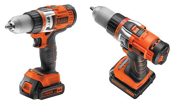 Black & Decker EGBHP146K Li Akku Bohrschrauber (14.4V, 2 Gang Getriebe, Auto Arretierung) für 84,99€ (statt 111€)