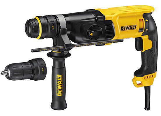 DeWALT SDS plus Kombihammer D25134K 800W inkl. Schnellwechsel Bohrfutter für 116,91€ (statt 166€)