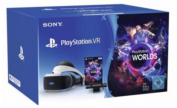 PlayStation VR Brille + Playstation 4 Kamera + VR Worlds für 229€ (statt 290€)