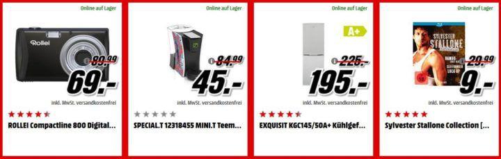 Media Markt Adventskalender Tag3: z.B. SPECIAL.T MINI.T Teemaschine statt 85€ für 45€