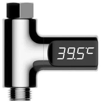Wasser Thermometer mit Direktanschluss und LED Anzeige für 6,09€