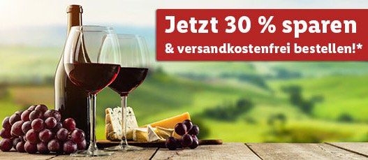 LIDL: 30% Rabatt auf Bordeaux Weine + ab 30€ versandkostenfrei bis Mitternacht