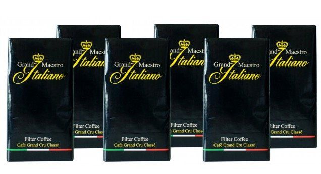 3kg Grand Maestro Italiano Kaffee (gemahlen) für 31,94€ + gratis Kaffee Clip