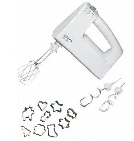 Krups 3 MIX 7000 F603 Handmixer + 9 Plätzchenausstecher für 44,99€