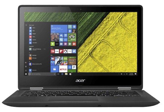 Acer Spin 5 (SP513 51)   13,3 Zoll Full HD Notebook mit 128GB + Win 10 für 444€ (statt 598€)