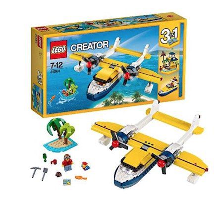 Lego Creator   3 in 1 Wasserflugzeug Abenteuer (31064) für 17,59€ (statt 25€)