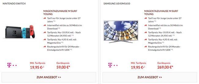 Telekom Magenta Zuhause Angebote mit tollen Prämien (Nintendo Switch, PS4 Pro uvm.)   MagentaEins Vorteil möglich