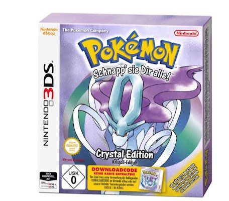Pokemon Kristall Edition (Nintendo 3DS) für 9,99€ (statt 15€)