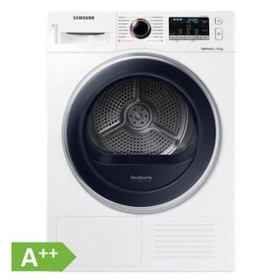 Samsung DV8TM5010QW Wärmepumpentrockner 8kg A++ für 444€ (statt 549€)