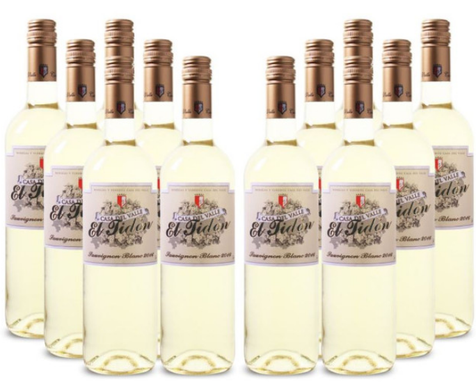 12 Flaschen Casa del Valle El Tidon Sauvignon Blanc für 49,99€ (statt 66€)