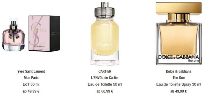 Galeria Kaufhof heute mit 20% Rabatt auf Düfte & Geschenksets der Parfümerie