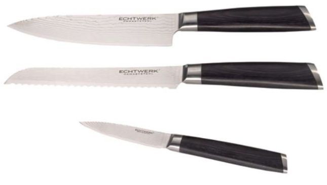 Echtwerk Damastmesser Set 3 teilig statt 94€ ab 67,92€