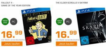 Saturn Weekend Sale: z.B. 5 Blu rays für 25€   günstige Spiele wie  Fallout 4 G.O.T.Y. für 16,99€