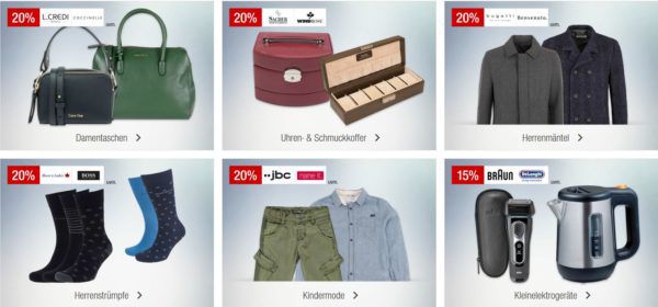 Galeria Kaufhof Sonntagsangebote   z.B. 15% Rabatt auf PLAYMOBIL, Uhren u. Schmuck, ausgewählte Whisky, Cognac‘s & Weinbrände uvam