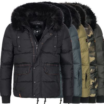 Marikoo B613 Herren Winter Stepp Jacke bis 2XL für 44,90€