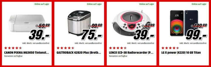 Media Markt Adventskalender Tag 14: z.B. Brotbackautomat GASTROBACK 42820 Plus statt 96€ für nur 75€