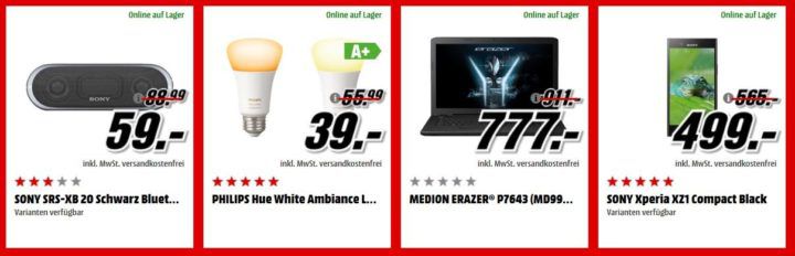 Media Markt Adventskalender Tag 21: z.B. MEDION ERAZER Gaming Notebook für 777€