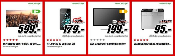 Media Markt Adventskalender Tag 22: z.B. LG 49SJ800   49 Zoll UHD TTV für 599€